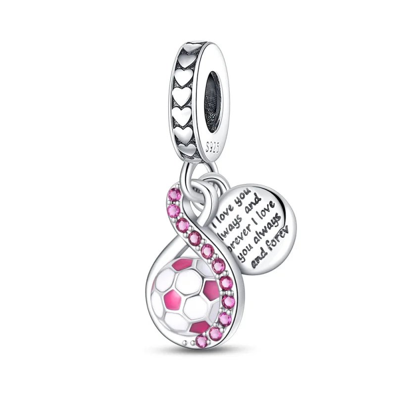 Charm Futbol Balon Rosa - palacecharacters