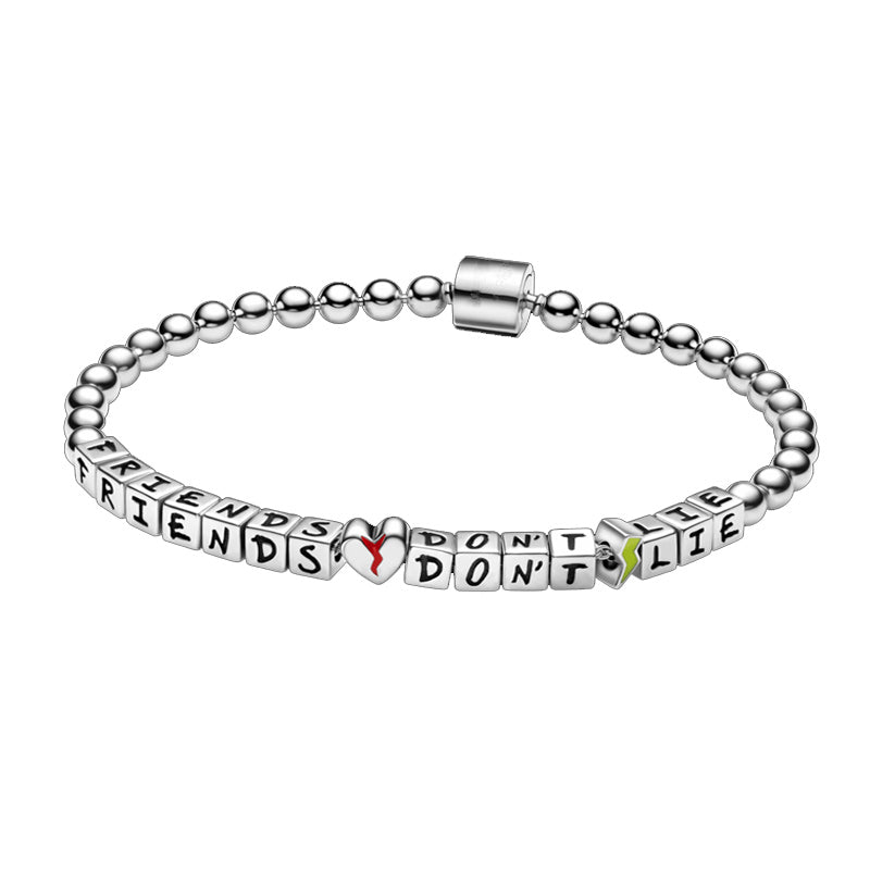 Pulsera Stranger Things "Los Amigos No Mienten" - Palace Jewelry