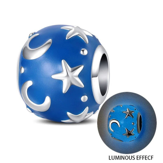 Charm Brilla en la Oscuridad Estrella y Luna - palacecharacters