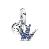 Charm Colgante Golondrina Brillante - palacecharacters