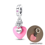 Charm Corazón Love Brilla en la Oscuridad - palacecharacters