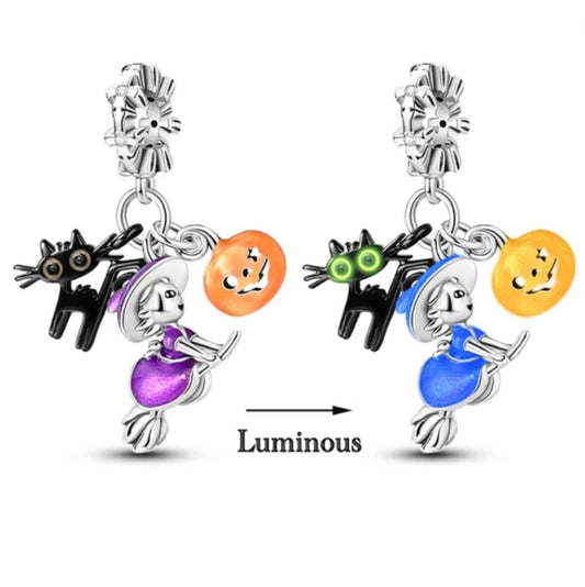 Charm Halloween Noche de Brujas Brilla en la Oscuridad - palacecharacters