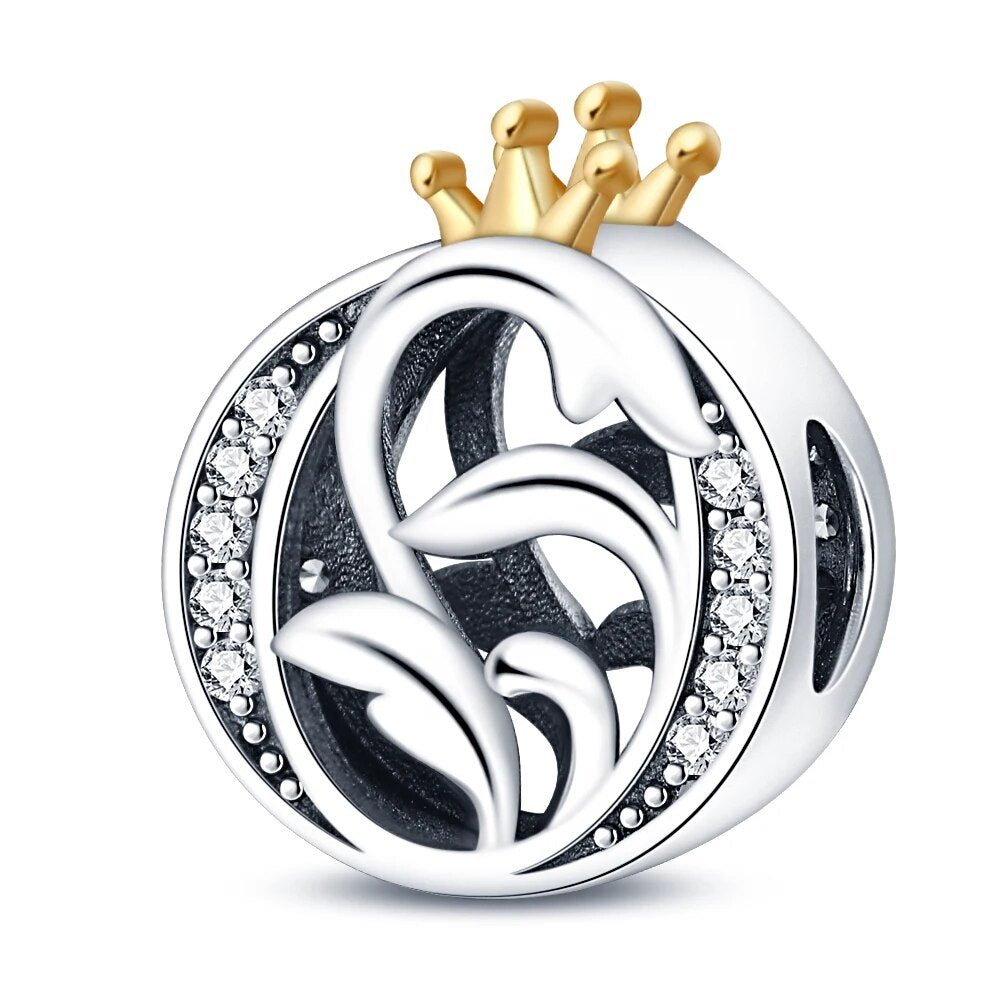 Charm Letras A - Z Corona - palacecharacters