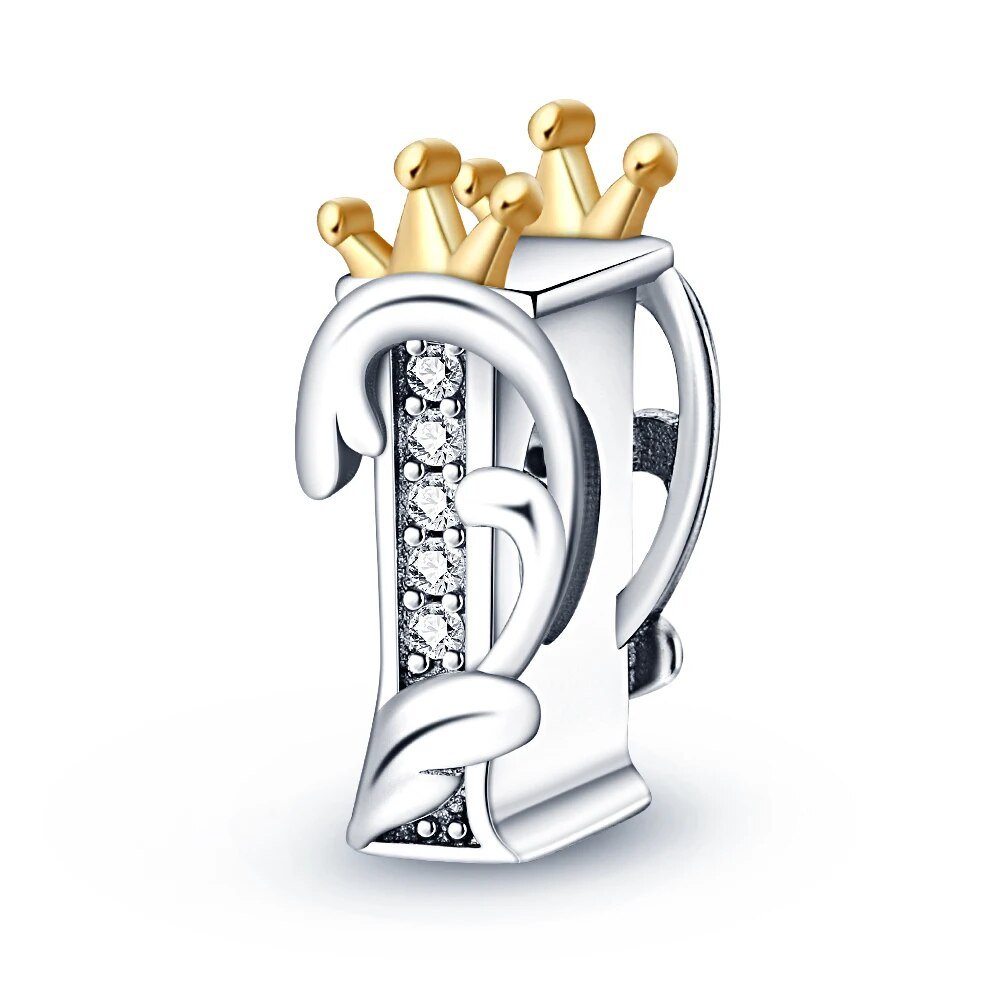Charm Letras A - Z Corona - palacecharacters