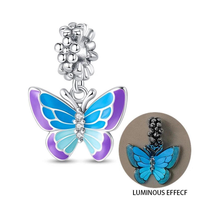 Charm Mariposa Brilla en la Oscuridad - palacecharacters