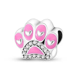 Charm Mascotas Huella Rosa - palacecharacters