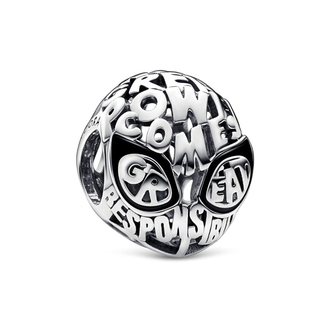 Charm Spiderman Plateado - palacecharacters