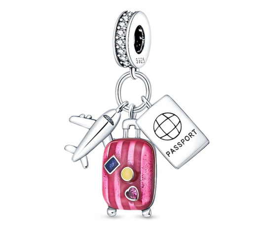 Charm Turismo Maleta Rosa - palacecharacters